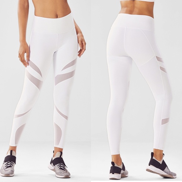 Fabletics Pants - Fabletics High-Waisted Mesh PowerHold 7/8 Legging
